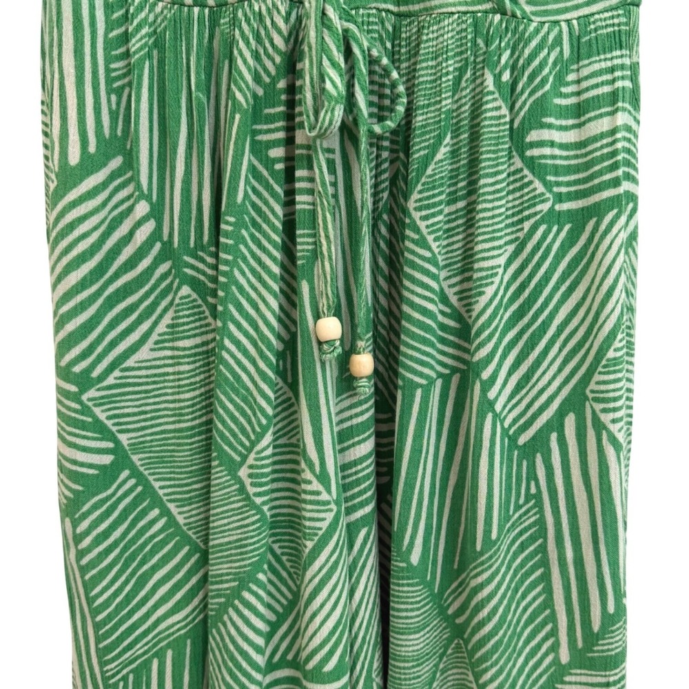 Band of the Free People Paita Geometric Wide Leg Jumpsuit Small Boho Tulip Hem S - Picture 4 of 9